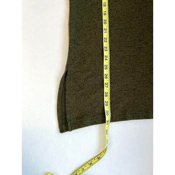 Old Navy Turtleneck Sweater Plush Tunic Extra Long Side Slits Women's Size Large - Picture 13 of 14